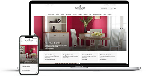 furniture 4 your home magento website development